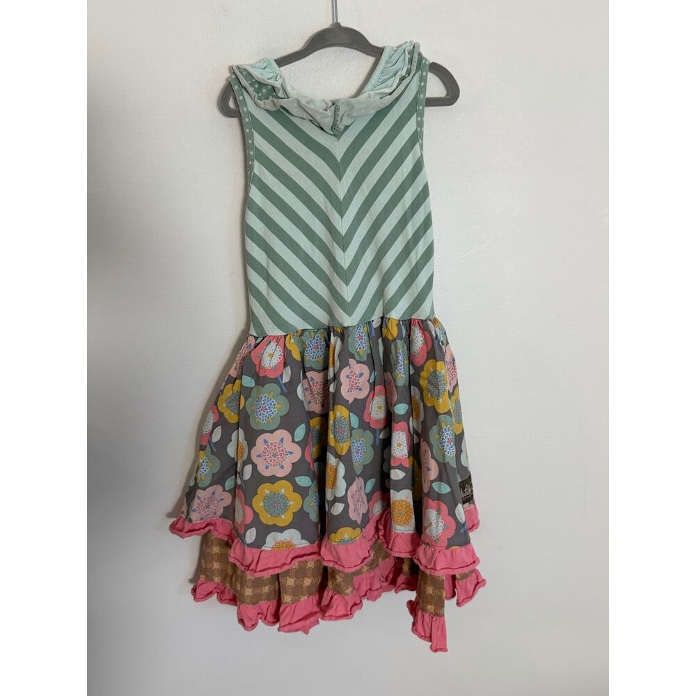 Matilda Jane Mint striped dress size 8 read description
